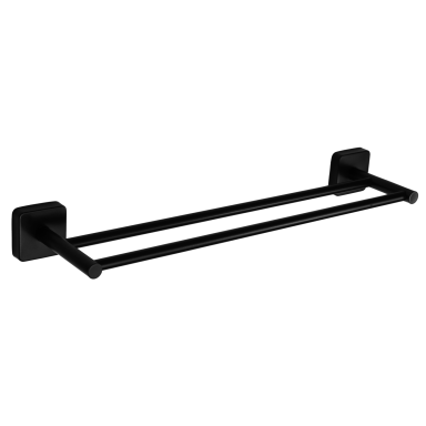 Kapitan Quattro Black Matt dviguba rankšluosčių kabykla 50cm