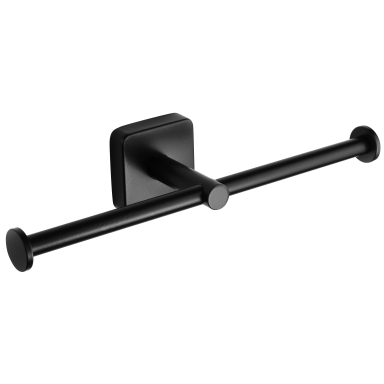 Kapitan Quattro Black Matt dvigubas popieriaus laikiklis