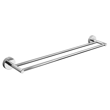 Kapitan Uno Polished Mirror dviguba rankšluosčių kabykla 60cm