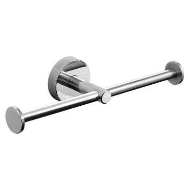 Kapitan Uno Polished Mirror dvigubas popieriaus laikiklis