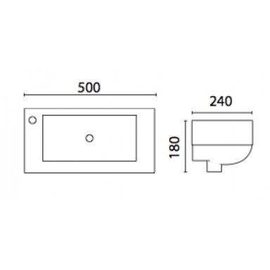 Karag pakabinamas praustuvas 460x260 LT303G Karag pakabinamas praustuvas 460x260 LT303G