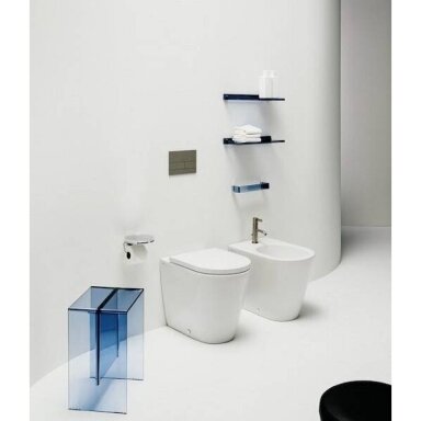 Kartell by LAUFEN pastatomas WC puodas Rimless, baltas Kartell by LAUFEN pastatomas WC puodas Rimless, baltas