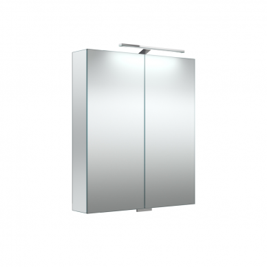 Kamė Grand veidrodinė spintelė su dvigubo veidrodžio durelėmis su LED apšvietimu (dydžių pasirinkimas) 2
