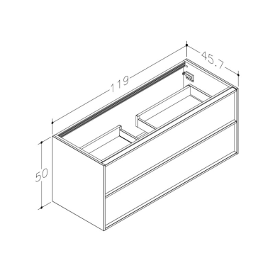 Kame Home praustuvo spintelė, 119cm, spalvų pasirinkimas 4