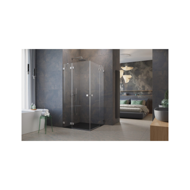 Kampinė dušo kabina Radaway Essenza Pro Brushed Nickel KDD, skaidrus stiklas 1 Kampinė dušo kabina Radaway Essenza Pro Brushed Nickel KDD, skaidrus stiklas 1