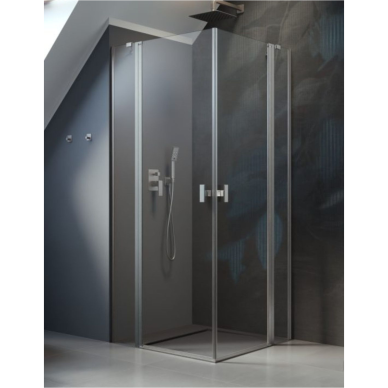 Kampinė dušo kabina Radaway Nes Brushed Nickel KDD II, skaidrus stiklas Kampinė dušo kabina Radaway Nes Brushed Nickel KDD II, skaidrus stiklas