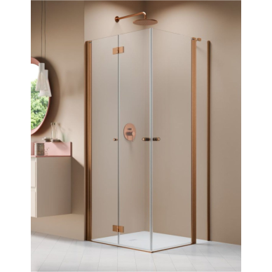 Kampinė dušo kabina Radaway Nes KDD B / KDD II Brushed Copper 1 Kampinė dušo kabina Radaway Nes KDD B / KDD II Brushed Copper 1