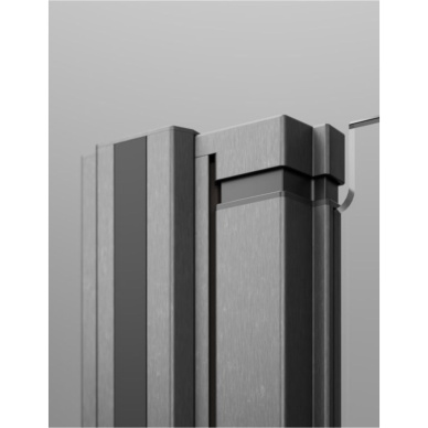 Kampinė dušo kabina Radaway Nes KDD B / KDD II Brushed Gunmetal 2 Kampinė dušo kabina Radaway Nes KDD B / KDD II Brushed Gunmetal 2