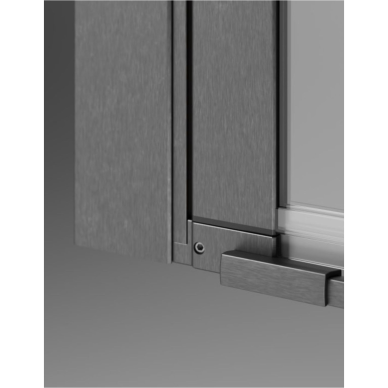 Kampinė dušo kabina Radaway Nes KDD B / KDD II Brushed Gunmetal 3