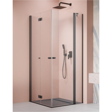 Kampinė dušo kabina Radaway Nes KDD B / KDD II Brushed Gunmetal Kampinė dušo kabina Radaway Nes KDD B / KDD II Brushed Gunmetal