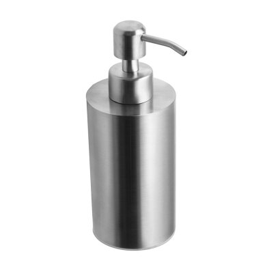 Kapitan Brushed pastatomas muilo dozatorius (250 ml), su metaliniu dozavimo mechanizmu
