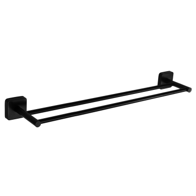 Kapitan Quattro Black Matt dviguba rankšluosčių kabykla 60cm Kapitan Quattro Black Matt dviguba rankšluosčių kabykla 60cm