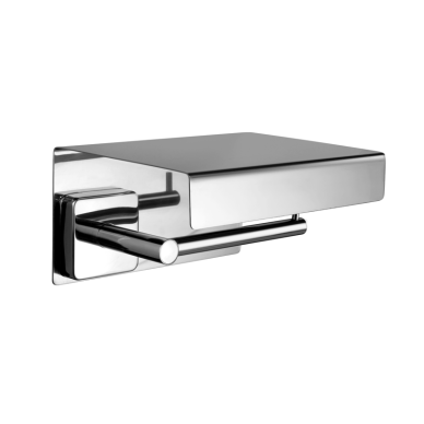 Kapitan Quattro polished mirror popieriaus laikiklis su lentynėle Kapitan Quattro polished mirror popieriaus laikiklis su lentynėle