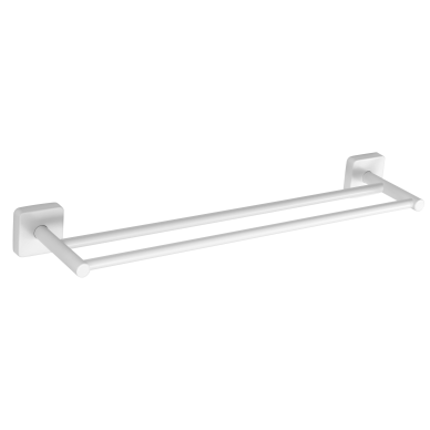 Kapitan Quattro White Matt dviguba rankšluosčių kabykla 60cm Kapitan Quattro White Matt dviguba rankšluosčių kabykla 60cm