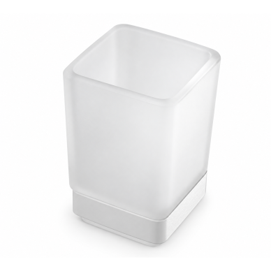 Kapitan Quattro White Matt pastatomas stiklinės laikiklis Kapitan Quattro White Matt pastatomas stiklinės laikiklis
