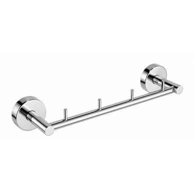 Kapitan Uno Polished Mirror laikiklis su 4 kabliukais Kapitan Uno Polished Mirror laikiklis su 4 kabliukais