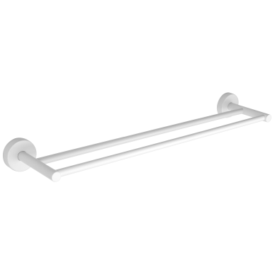 Kapitan Uno White Matt dviguba rankšluosčių kabykla 60cm Kapitan Uno White Matt dviguba rankšluosčių kabykla 60cm