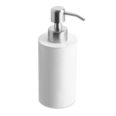 Kapitan White Matt pastatomas muilo dozatorius (250 ml), su metaliniu dozavimo mechanizmu