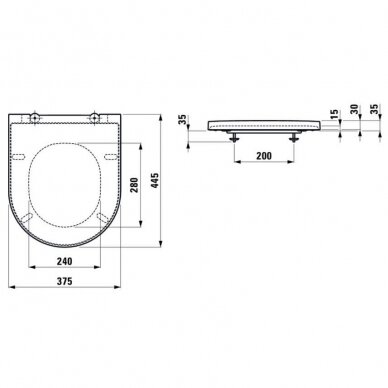 Kartell by LAUFEN pastatomas WC puodas Rimless, baltas 4