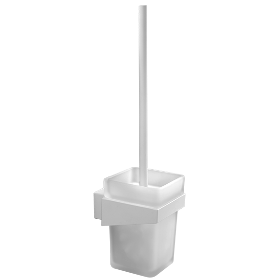 Kapitan Neo White Matt stiklinis wc šepečio laikiklis, pakabinamas Kapitan Neo White Matt stiklinis wc šepečio laikiklis, pakabinamas