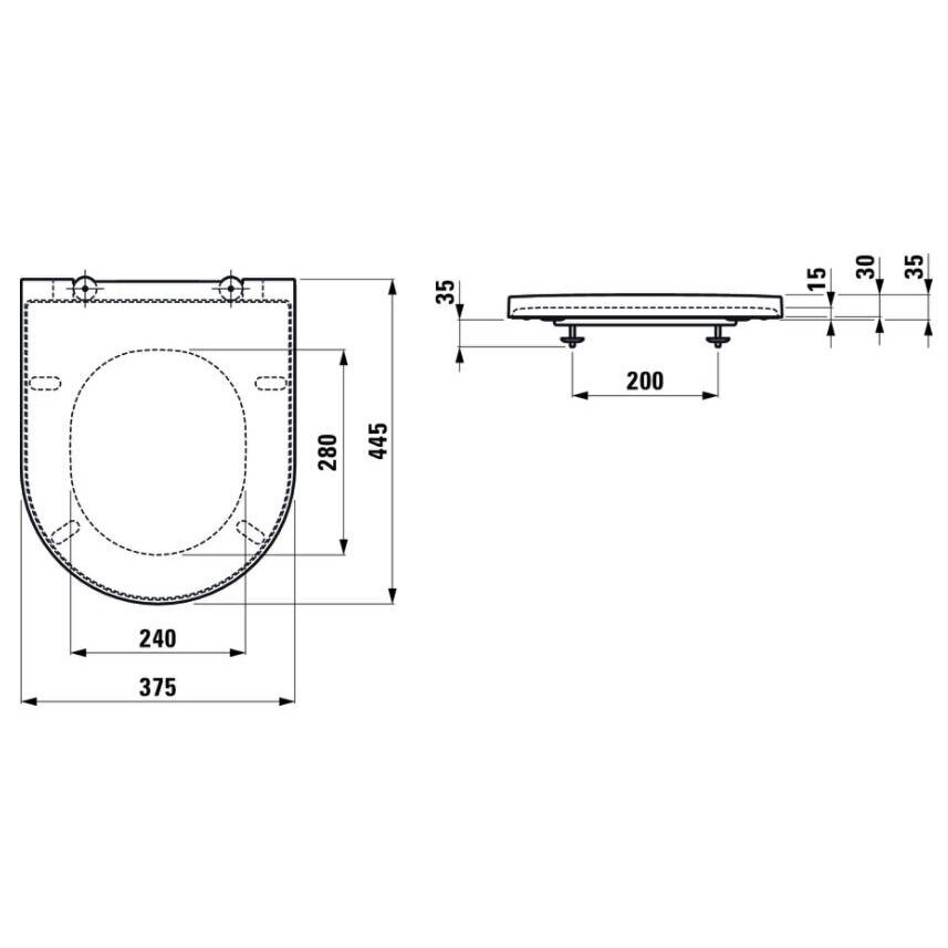 Kartell by LAUFEN pastatomas WC puodas Rimless, baltas 4