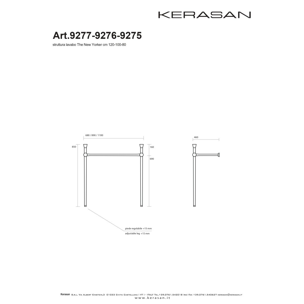 Kerasan New York praustuvas su pastatoma konstrukcija 120cm 1 Kerasan New York praustuvas su pastatoma konstrukcija 120cm 1