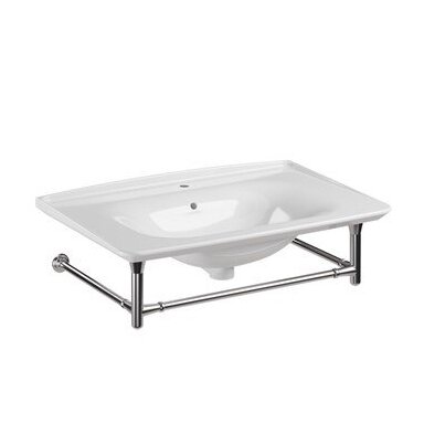 Kerasan New York praustuvas su prie sienos tvirtinama konstrukcija 80 cm Kerasan New York praustuvas su prie sienos tvirtinama konstrukcija 80 cm