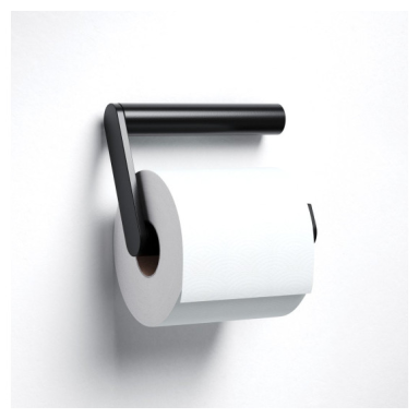 KEUCO PLAN WC popieriaus laikiklis, juoda matinė sp.