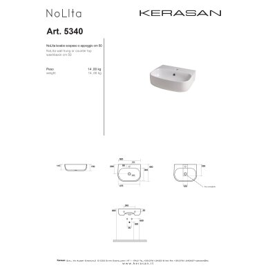Kerasan Nolita 50 praustuvas 2