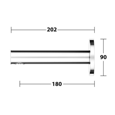 Keuco Edition 400 vonios snapas potinkinei sistemai, 202mm (pasirinkite spalvą) 1