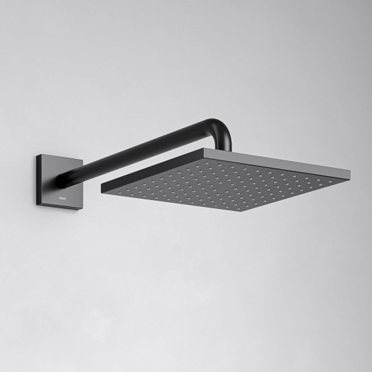 Keuco IXMO potinkinė termostatinė dušo sistema, 250 mm dušo galva, šlifuotas paviršius - juoda spalva 1 Keuco IXMO potinkinė termostatinė dušo sistema, 250 mm dušo galva, šlifuotas paviršius - juoda spalva 1