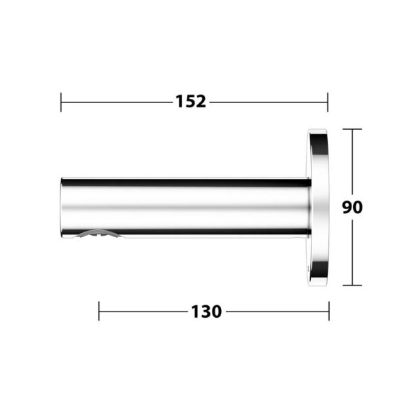 Keuco Edition 400 vonios snapas potinkinei sistemai, 152mm (pasirinkite spalvą) 3 Keuco Edition 400 vonios snapas potinkinei sistemai, 152mm (pasirinkite spalvą) 3