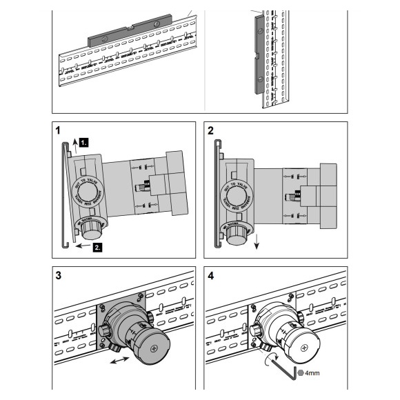 KEUCO montavimo rėmelis 570mm, potinkiniams maišytuvams montuoti 2 KEUCO montavimo rėmelis 570mm, potinkiniams maišytuvams montuoti 2
