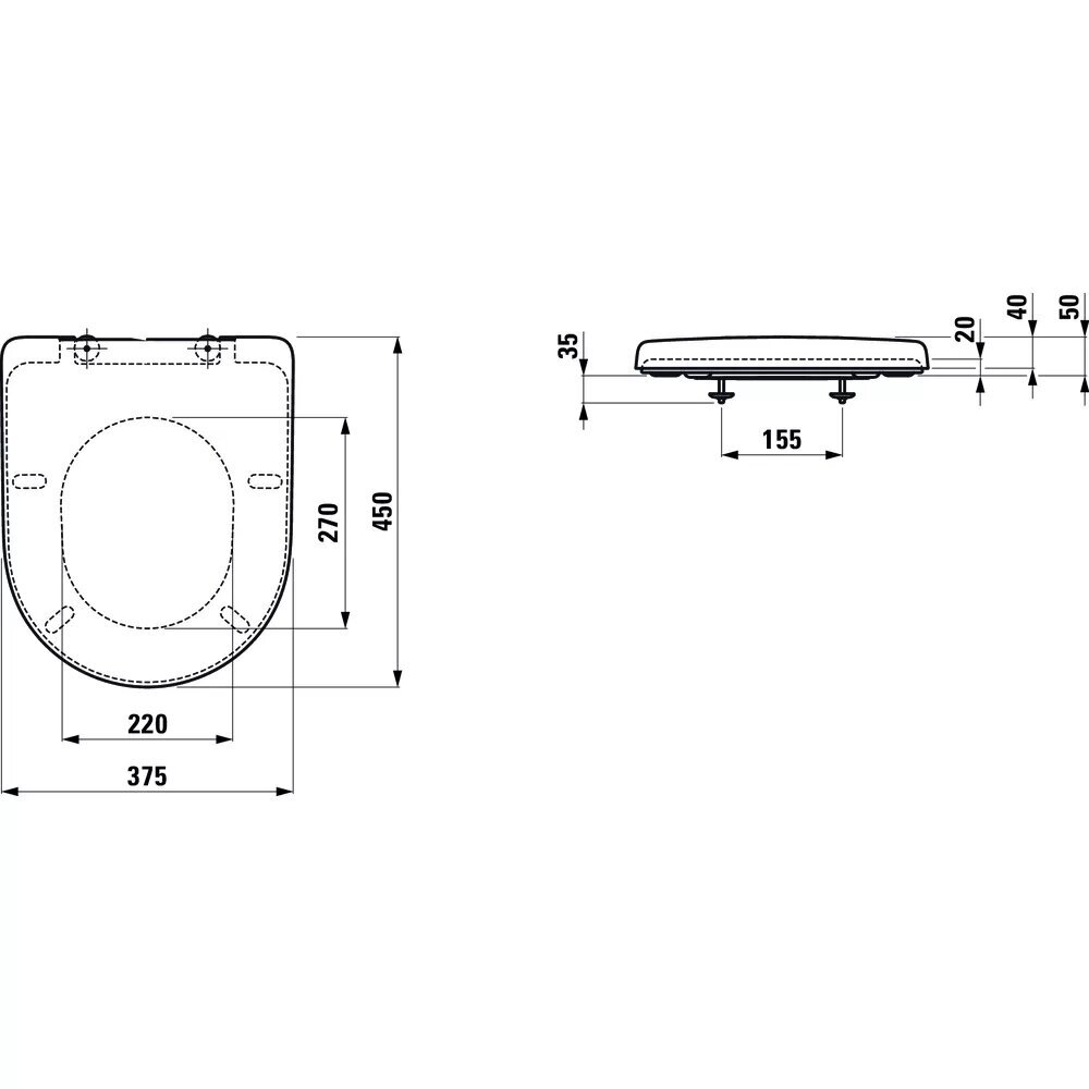 Klozeto dangtis Laufen Pro Universal SoftClose H8939590000001 (BE GAMYKLINĖS PAKUOTĖS) 2