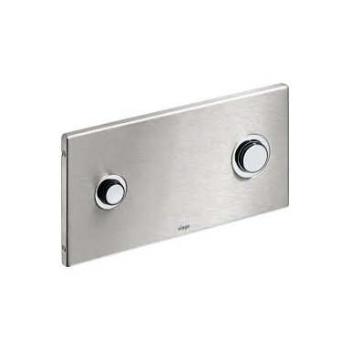 Nerūdijančio plieno spalvos klavišas WC rėmui bendro naudojimo patalpoms Viega 672058 Nerūdijančio plieno spalvos klavišas WC rėmui bendro naudojimo patalpoms Viega 672058