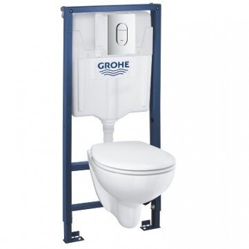 KOMPLEKTAS GROHE RĖMAS, UNITAZAS BAU SU LĖTAI NUSILEIDŽIANČIU DANGČIU KOMPLEKTAS GROHE RĖMAS, UNITAZAS BAU SU LĖTAI NUSILEIDŽIANČIU DANGČIU
