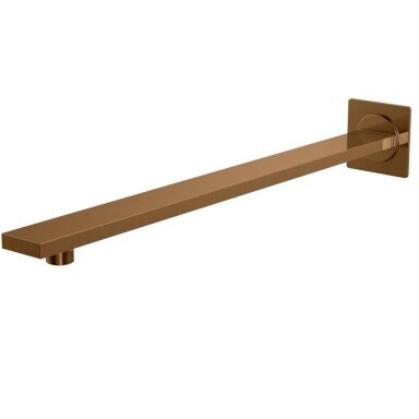 Kohlman Axel kvadratinė dušo galvos alkūnė, 40cm, šlifuoto vario spalvos Kohlman Axel kvadratinė dušo galvos alkūnė, 40cm, šlifuoto vario spalvos