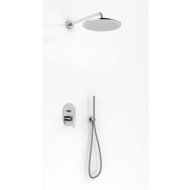 Kohlman Boxine potinkinė dušo sistema, 20 cm dušo galva, chromo spalvos Kohlman Boxine potinkinė dušo sistema, 20 cm dušo galva, chromo spalvos