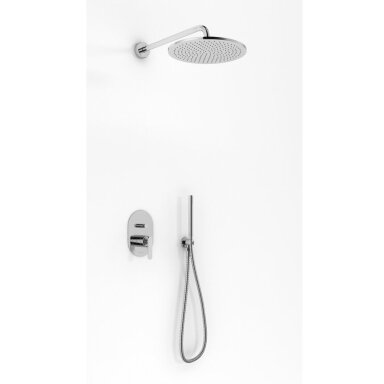 Kohlman Boxine potinkinė dušo sistema, 25 cm dušo galva, chromo spalvos Kohlman Boxine potinkinė dušo sistema, 25 cm dušo galva, chromo spalvos