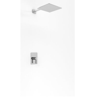 Kohlman Dexame potinkinis dušo komplektas su 25cm kvadratine dušo galva, chromo spalvos Kohlman Dexame potinkinis dušo komplektas su 25cm kvadratine dušo galva, chromo spalvos
