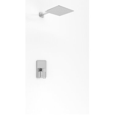 Kohlman Nexen potinkinis dušo komplektas su 40cm kvadratine dušo galva, chromo spalvos Kohlman Nexen potinkinis dušo komplektas su 40cm kvadratine dušo galva, chromo spalvos