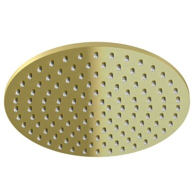 Kohlman Axel lietaus dušo galva, 30cm, šlifuoto aukso spalvos Kohlman Axel lietaus dušo galva, 30cm, šlifuoto aukso spalvos