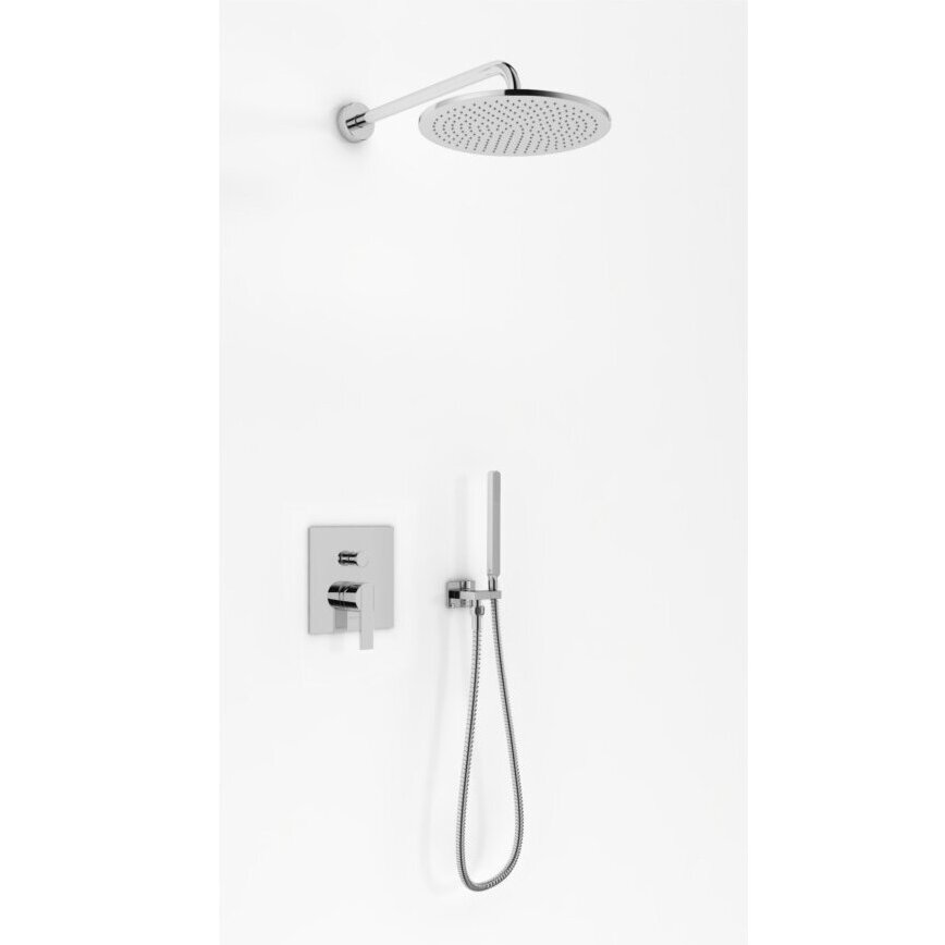 Kohlman Gixs potinkinė dušo sistema su 30cm dušo galva, chromo spalvos Kohlman Gixs potinkinė dušo sistema su 30cm dušo galva, chromo spalvos