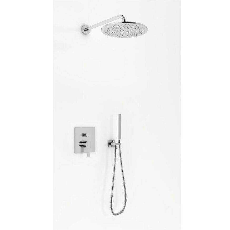 Kohlman Gixs potinkinė dušo sistema su 40cm dušo galva, chromo spalvos Kohlman Gixs potinkinė dušo sistema su 40cm dušo galva, chromo spalvos