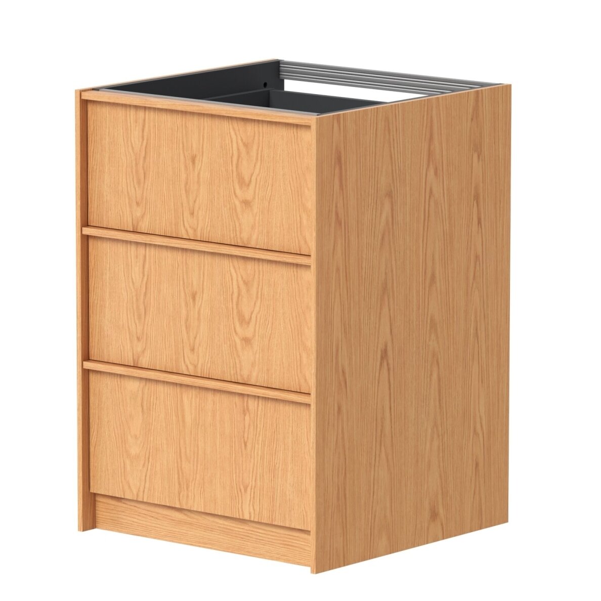 Kame Lumi spintelė, Bookmatch oak, 60cm, su stalčiais, pasirenkama komplektacija 6