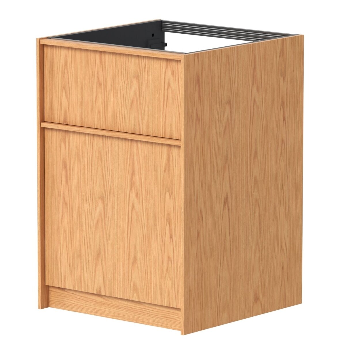 Kame Lumi spintelė, Bookmatch oak, 60cm, su stalčiais, pasirenkama komplektacija 9 Kame Lumi spintelė, Bookmatch oak, 60cm, su stalčiais, pasirenkama komplektacija 9