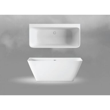 Prie sienos glaudžiama akmens masės vonia PAA QUADRO WALL Glossy Alpine White 1600 x 760 Prie sienos glaudžiama akmens masės vonia PAA QUADRO WALL Glossy Alpine White 1600 x 760