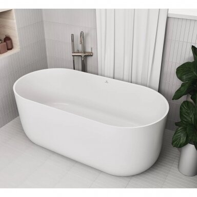 Laisvai pastatoma lieto akmens vonia Inbalia Bali 140 x 70 cm Laisvai pastatoma lieto akmens vonia Inbalia Bali 140 x 70 cm