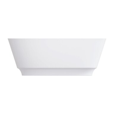 Baltai matinė laisvai pastatoma lieto akmens vonia Omnires NEO M+
