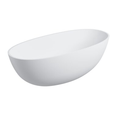 Matinė laisvai pastatoma lieto akmens vonia Omnires SHELL M+ SHELLWWBM 160 x 75 cm Matinė laisvai pastatoma lieto akmens vonia Omnires SHELL M+ SHELLWWBM 160 x 75 cm